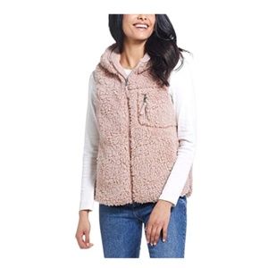 NWOT Weatherproof Vintage Ladies’ Hooded Vest Pink Rose Size Medium